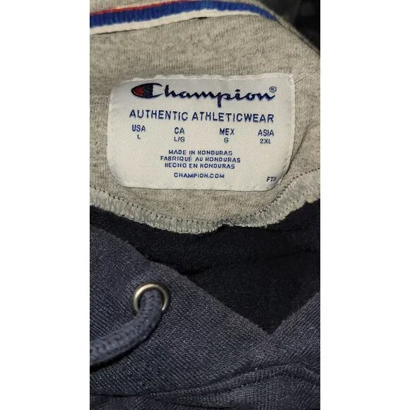 Champion Hoodie Sun Face Design Black L - Picture 6 of 6